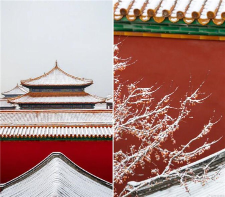 多看一眼会落泪故宫初雪下的百年经典配色